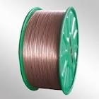 Φ1.55mm Tire Copper Clad Steel Wire , Bronze coated 0.30-1.5g/kg