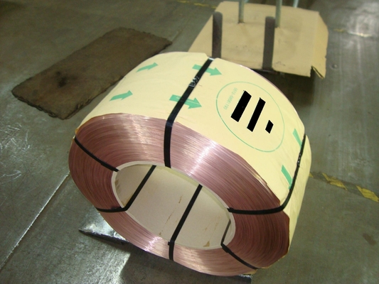 Brass Coated Cold Drawn Steel Wire , 6% Elongation At Break