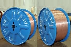 99.3% Cu Steel Bead Wire , Bronze Coated For Automobiles And Planes