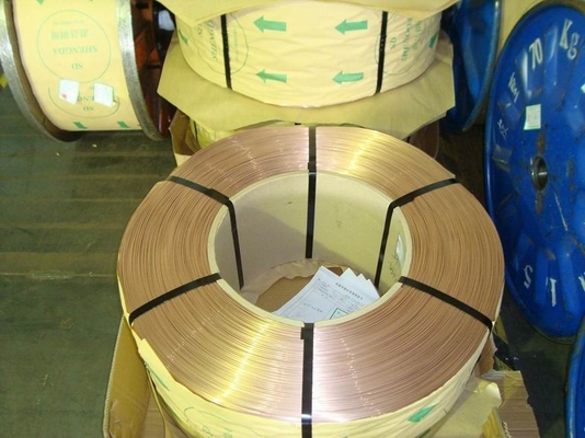 Bronze Copper Coating Tyre Steel Wire Tensile Mpa 1980 For Bicycle / Bike